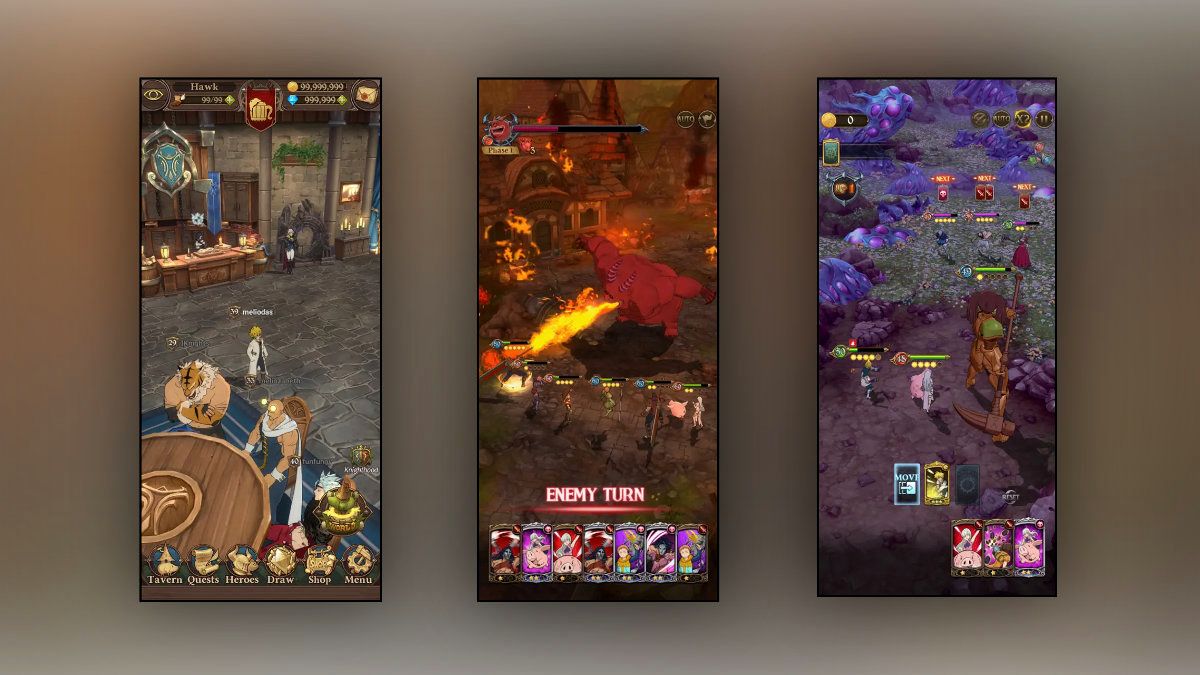 The Seven Deadly Sins Portrait Mode Screenshots